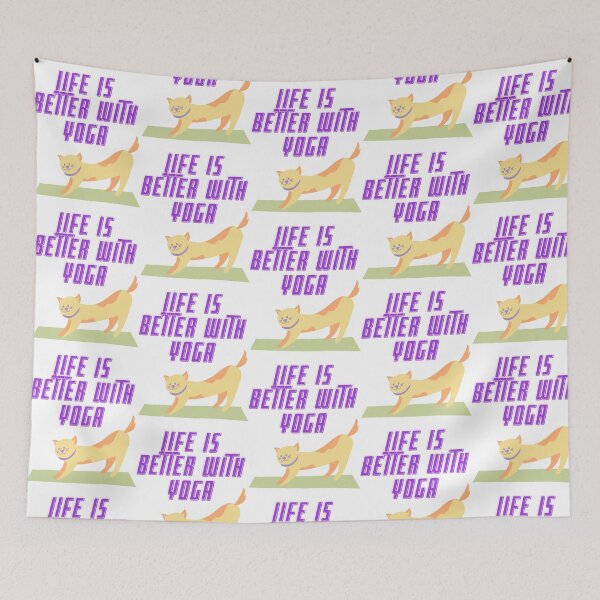 Item preview, Life is better with yoga designed and sold by MYWMC.