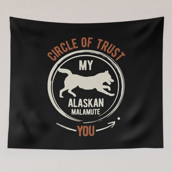 Aperçu de l'œuvre Chien Malamute d'Alaska drôle créée et vendue par artworkbyrihen.