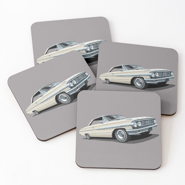 Item preview, 1964 Ford Galaxie 500 in wimbledon white designed and sold by candc-retro.