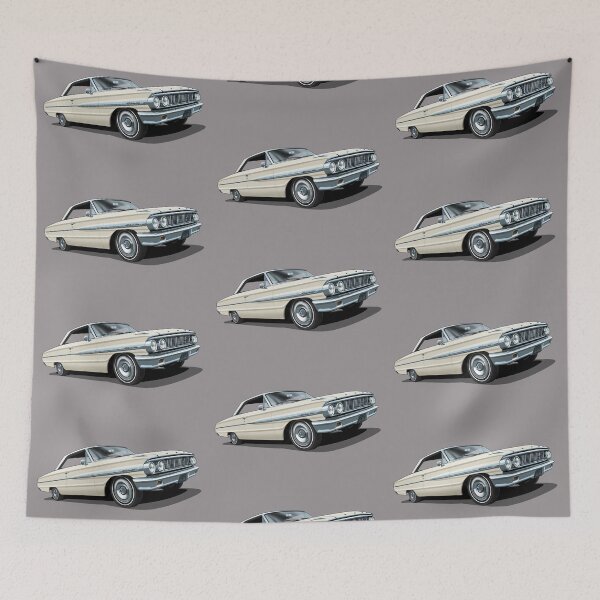Item preview, 1964 Ford Galaxie 500 in wimbledon white designed and sold by candc-retro.