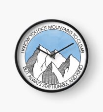Reloj Siempre quédate en las montañas humildes y amables