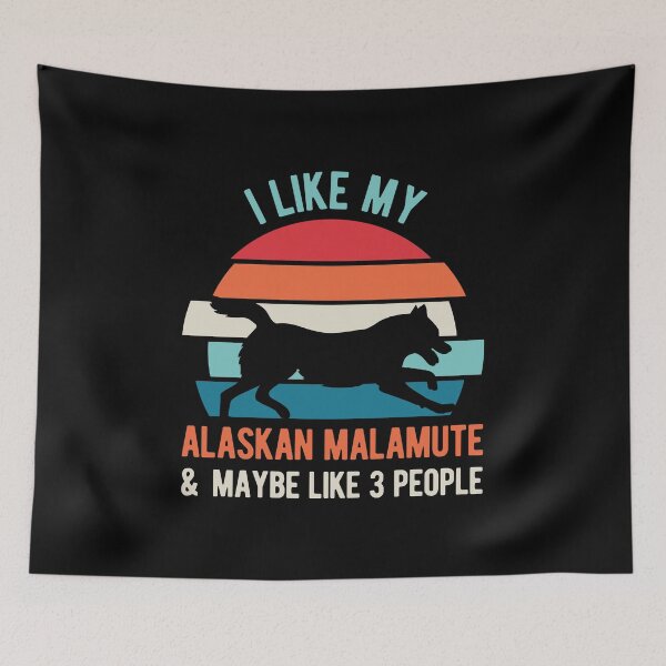 Item preview, Funny Alaskan Malamute Dog designed and sold by artworkbyrihen.