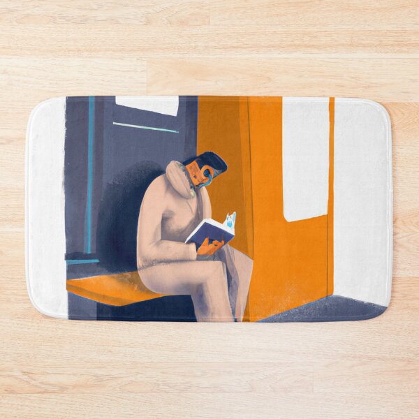 Item preview, Reading a Book on Metro Station designed and sold by Parag's Travel Shop.