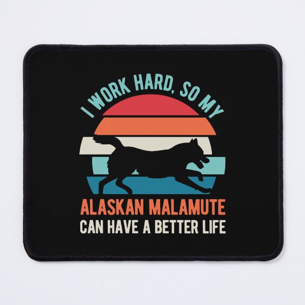 Item preview, Funny Alaskan Malamute Dog designed and sold by artworkbyrihen.