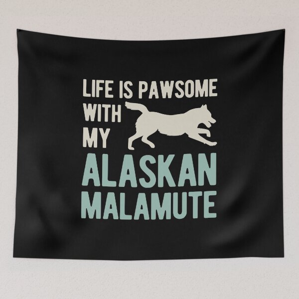 Item preview, Funny Alaskan Malamute Dog designed and sold by artworkbyrihen.