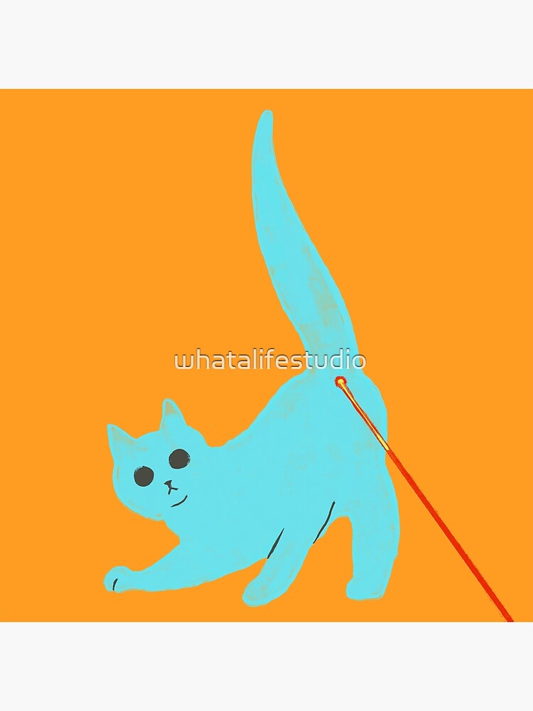 "LASER CAT" Poster for Sale by whatalifestudio Redbubble