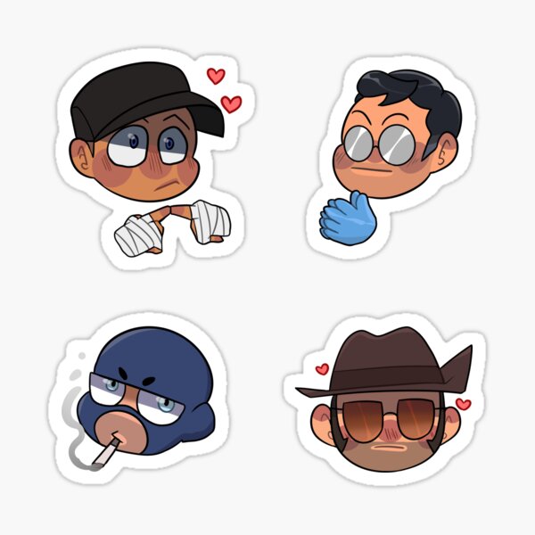 Tf2 Emoji Stickers Sticker For Sale By Thesmithshow Redbubble 2453