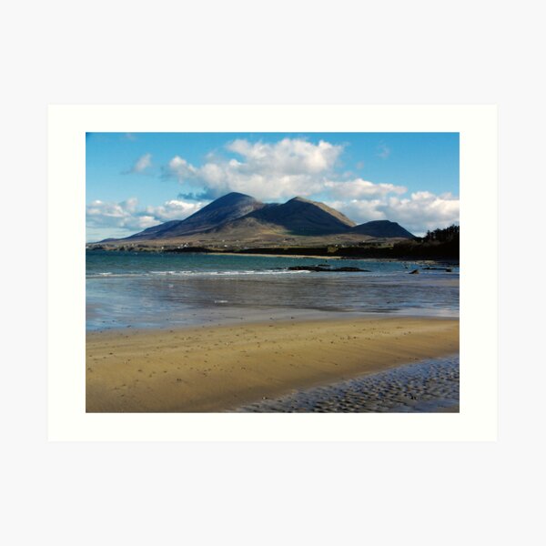 Croagh Patrick beach view Art Print