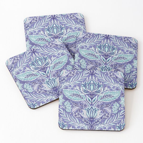 Item preview, Stylized Botanical Damask on Very Peri designed and sold by micklyn.