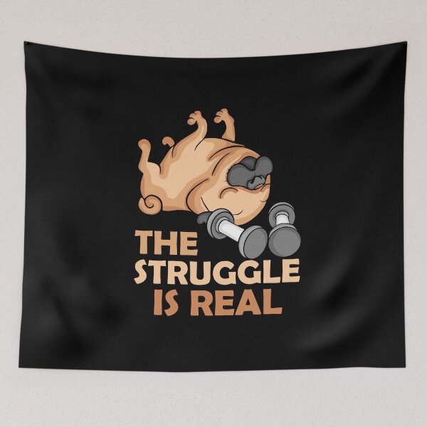 Item preview, Dog Lover Gift Men Funny Pug Gym Fitness designed and sold by DSWShirts.