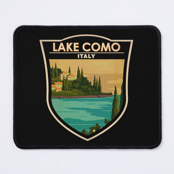 Item preview, Lake Como Italy Travel Badge designed and sold by KrisSidDesigns.