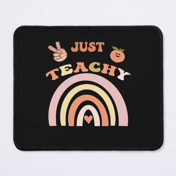 Item preview, Teachers Day Just Teacher Retro Rainbow designed and sold by Cute & Sassy Custom Gifting Boutiques.
