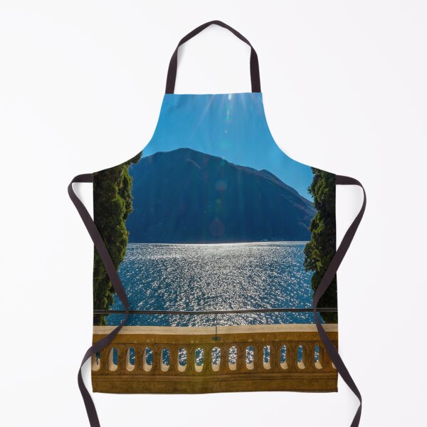 Item preview, Balcony View over Lake Lugano with Tree and Mountain in a Sunny Day in Lugano designed and sold by Mats Silvan.