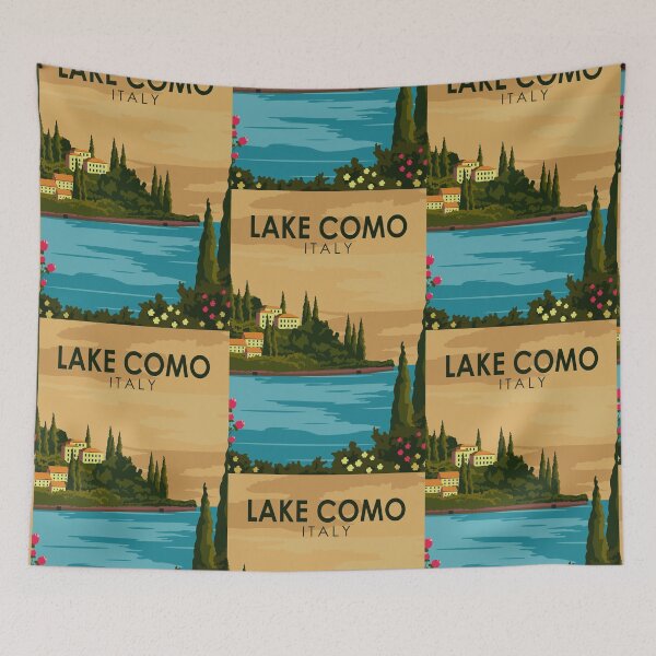 Item preview, Lake Como Italy Vintage designed and sold by KrisSidDesigns.