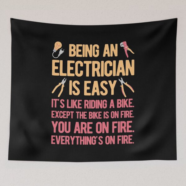 Item preview, Funny Electrician designed and sold by artworkbyrihen.