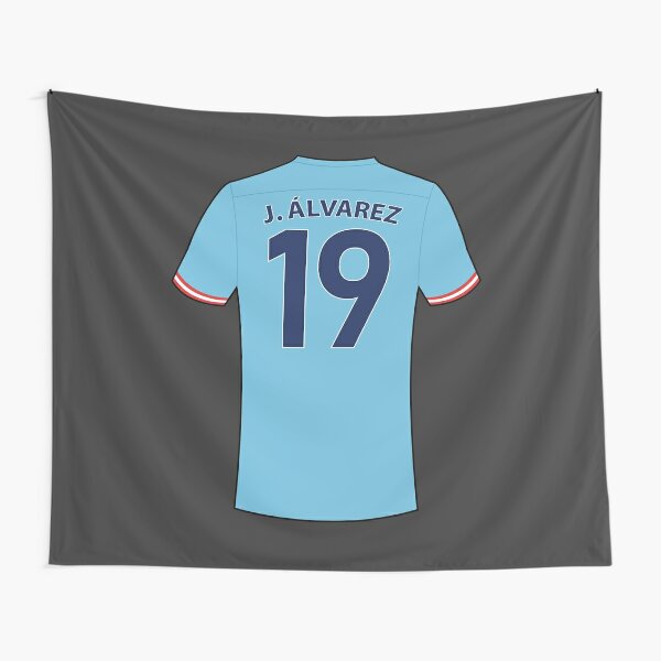 Julian Alvarez football jersey with number 19 Poster for Sale by  Justtrendytees