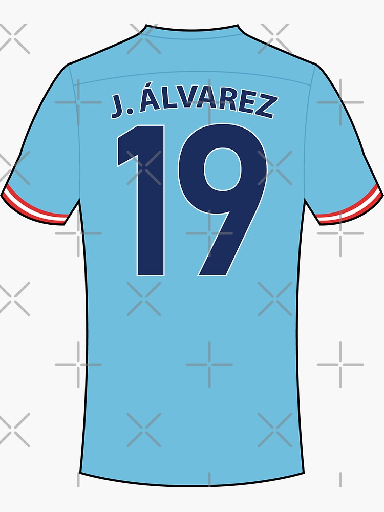 Julian Alvarez football jersey with number 19 | Poster