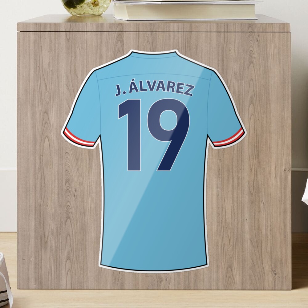 Julian Alvarez football jersey with number 19 Poster for Sale by  Justtrendytees