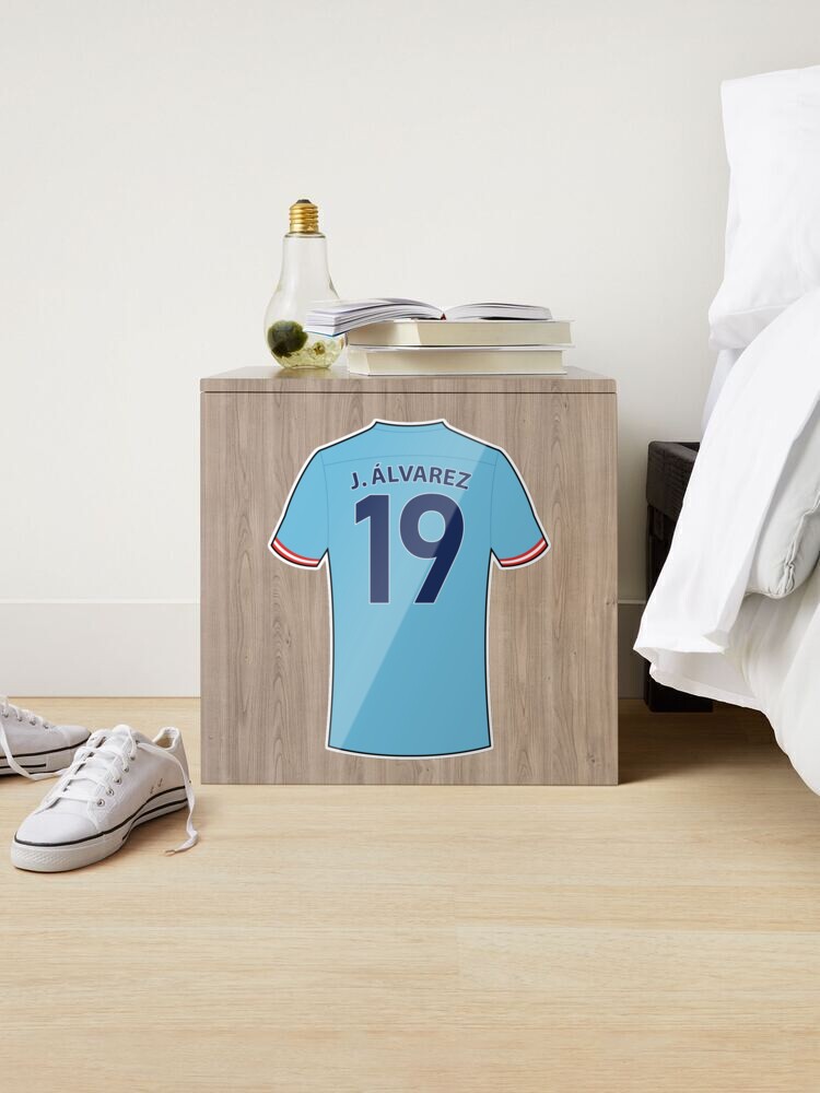 Julian Alvarez football jersey with number 19 Poster for Sale by  Justtrendytees