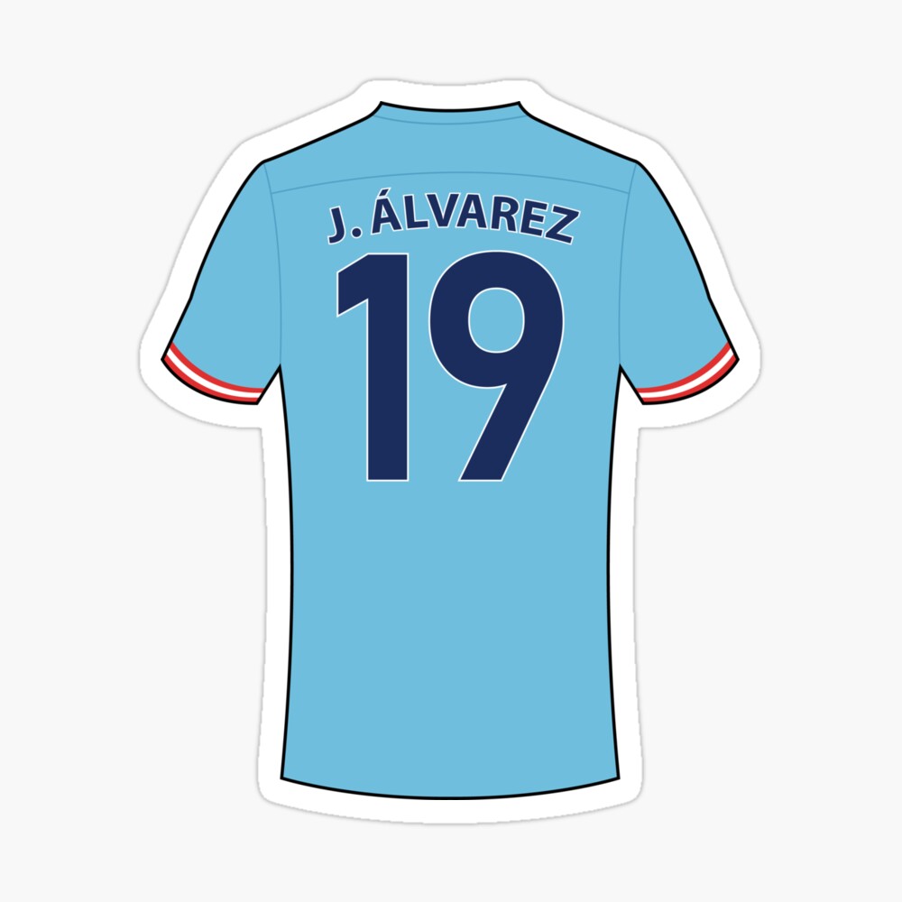 Julian Alvarez football jersey with number 19 Poster for Sale by  Justtrendytees