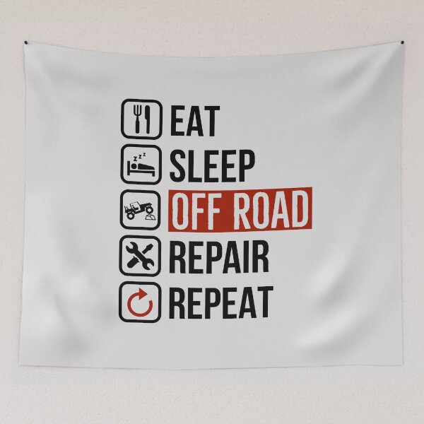 Item preview, Eat Sleep Off Road Repair Repeat designed and sold by FP-POD.