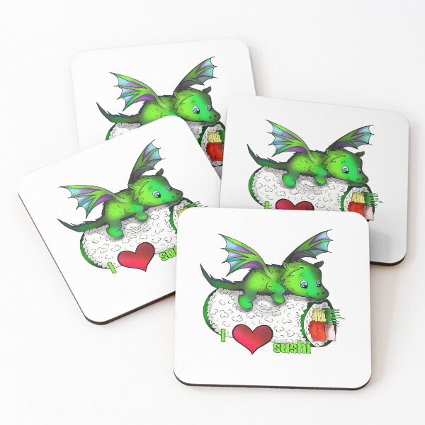 Item preview, animal sushi dragon roll designed and sold by CuisineCat.