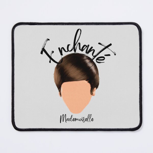 Item preview, Enchanté Mademoiselle (Nice to meet you) - Black Ink  designed and sold by theakrobats.