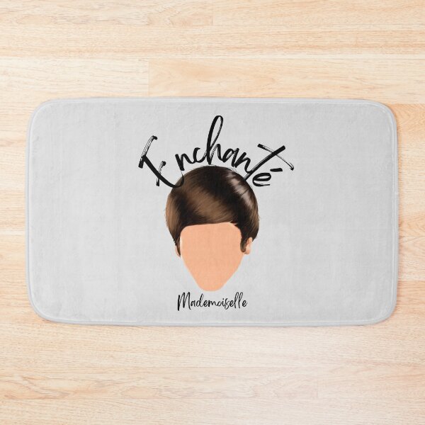 Item preview, Enchanté Mademoiselle (Nice to meet you) - Black Ink  designed and sold by theakrobats.