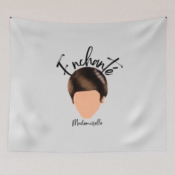 Item preview, Enchanté Mademoiselle (Nice to meet you) - Black Ink  designed and sold by theakrobats.