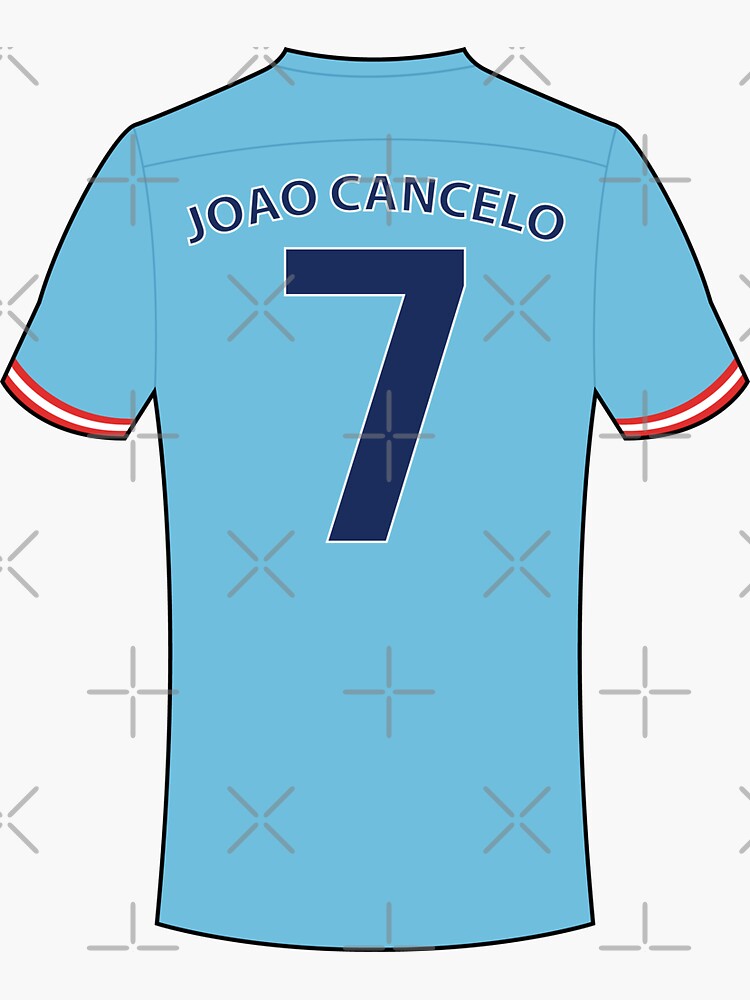 Joao Cancelo football jersey with number 7' Sticker for Sale by