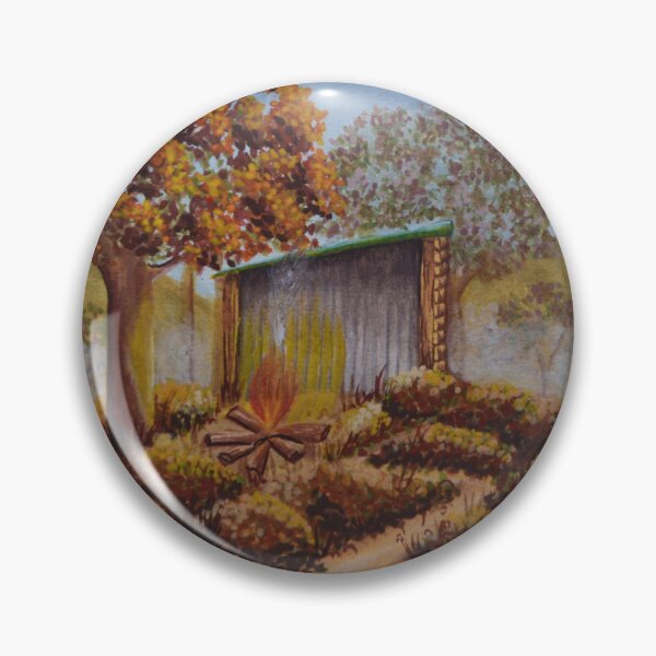 Item preview, The oak hut no. 4 - Secret garden - Gouache painting designed and sold by WanderingGraha.