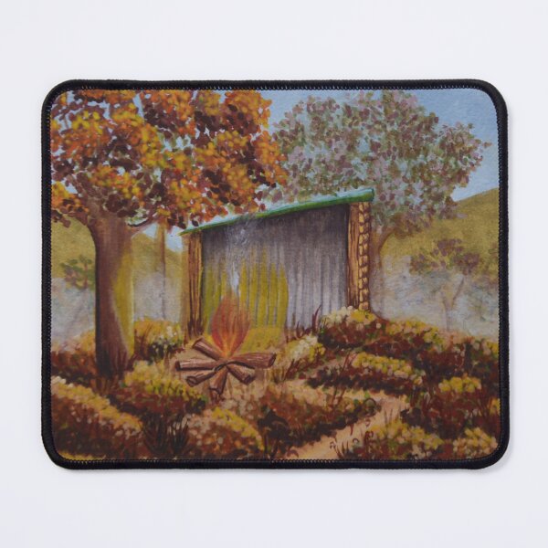 Item preview, The oak hut no. 4 - Secret garden - Gouache painting designed and sold by WanderingGraha.