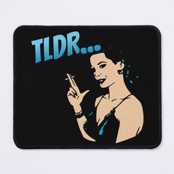 Item preview, TLDR Vintage Comic Smoking Girl designed and sold by sheatherley.
