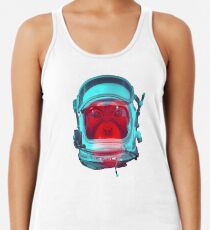 Weltraumaffe Racerback Tank Top