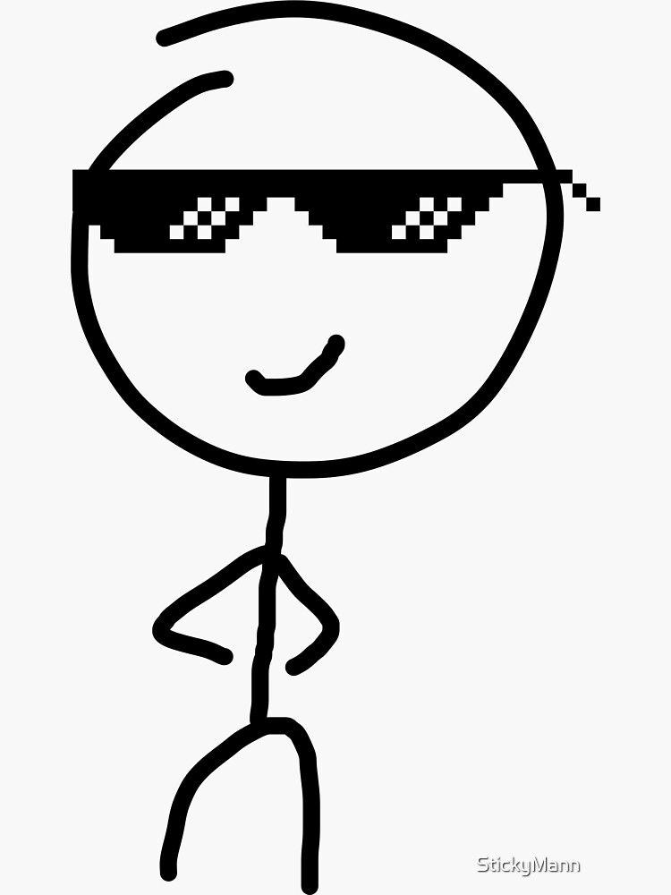 "Stickman meme" Sticker for Sale by StickyMann Redbubble
