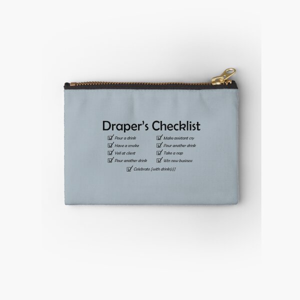 Item preview, Draper_s Checklist, black design   designed and sold by Vera Wilson.