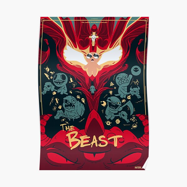 Affiche de la bataille de The Binding of Isaac "La Bête" Poster