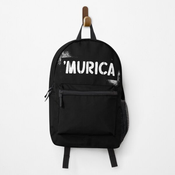Item preview, Cool 'Murica Quote in Stencil Brush Font White Color designed and sold by RiciPaneto.