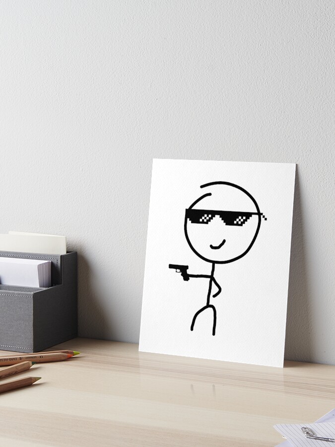 Stickman meme funny Magnet for Sale by StickyMann