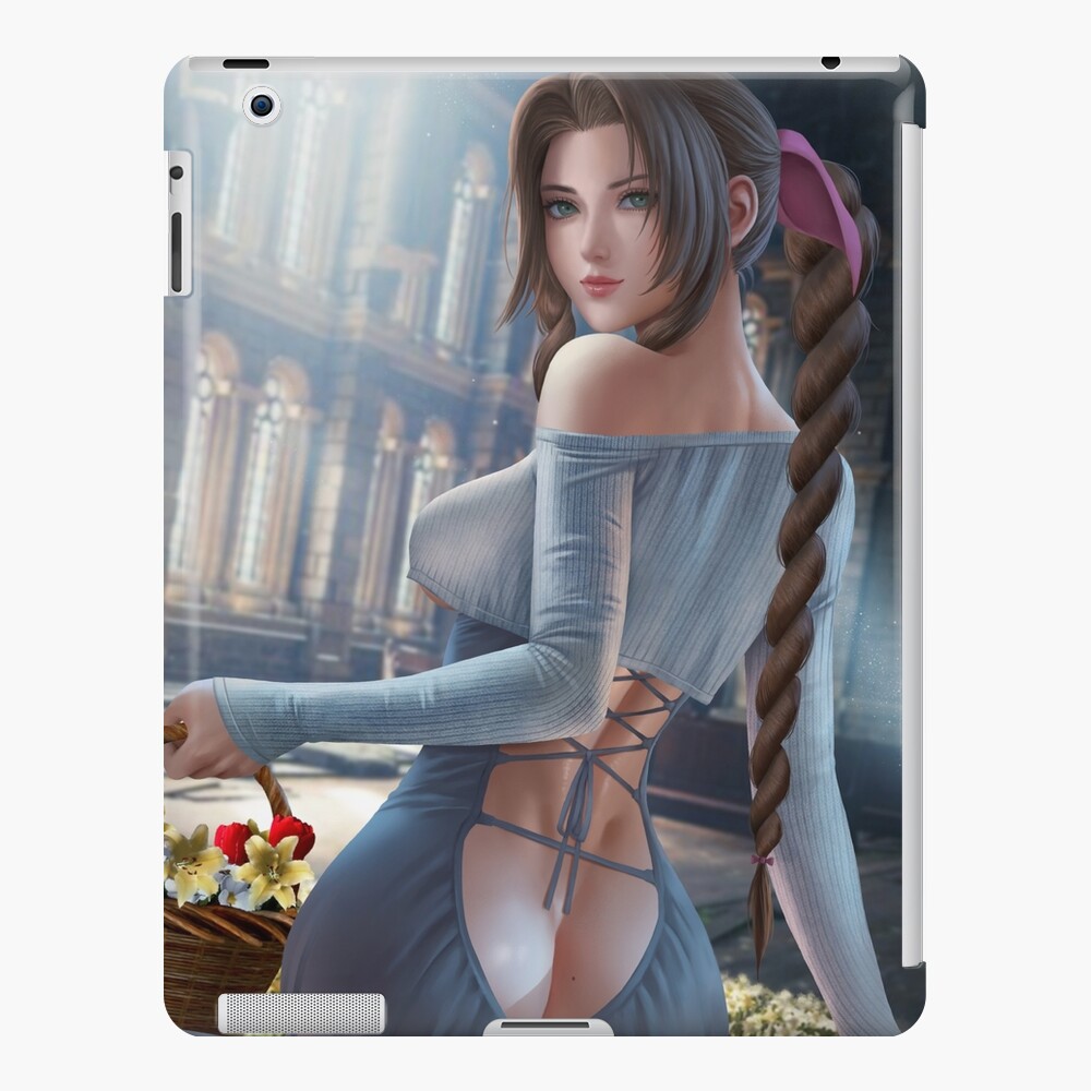 Hot Aerith Gainsborough Final Fantasy Ffvii Sexy Lewd Ass Thicc Tits Hentai Girl Ipad Case