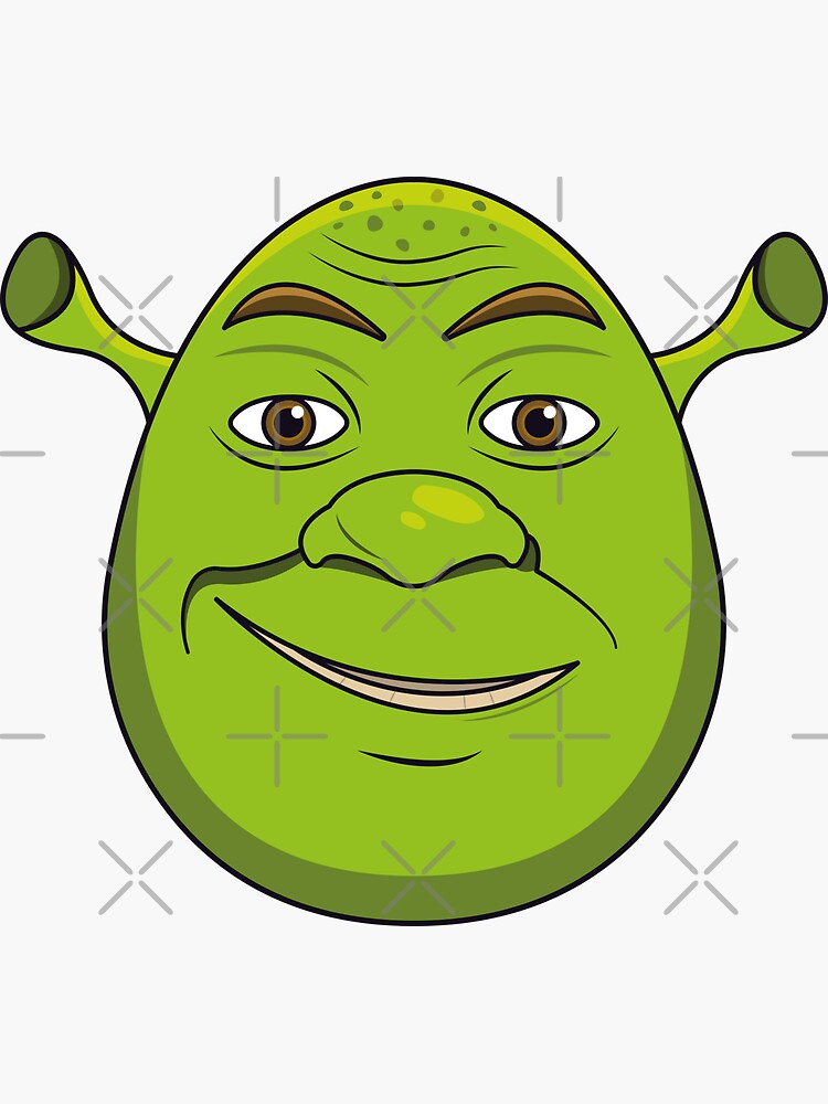 Shrek Sticker For Sale By Necronder Redbubble