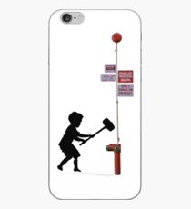 Banksy Hammer Boy iPhone Case