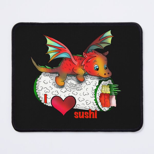 Item preview, sushi roll with a cute dragon designed and sold by CuisineCat.
