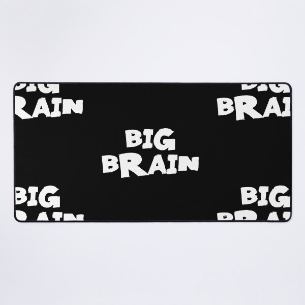Item preview, Big Brain Text Monochrome Black designed and sold by Meepuruproject.