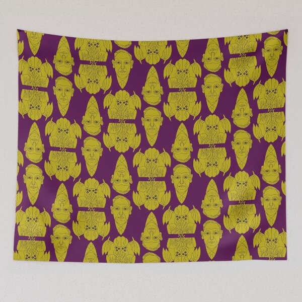 Item preview, Lovecraft and Cthulhu Wallpaper -  designed and sold by jholbo.
