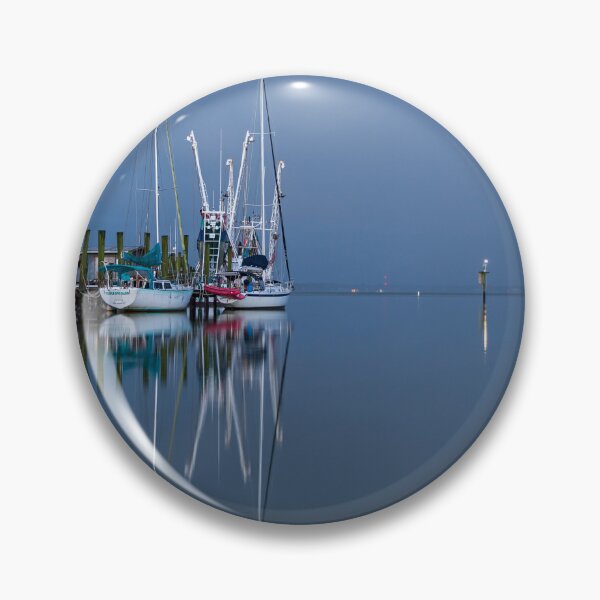 Item preview, Shem Creek Fishing Boats and lightning designed and sold by johnlackphotos.