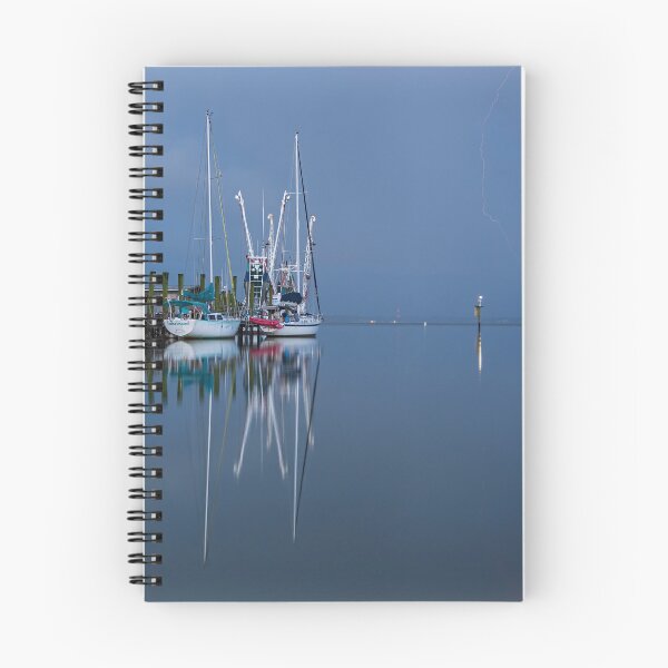 Item preview, Shem Creek Fishing Boats and lightning designed and sold by johnlackphotos.