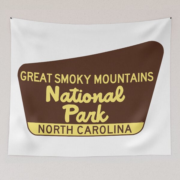 Item preview, Great Smoky Mountains National Park Sign North Carolina NC designed and sold by DESTINATIONS DECAL.