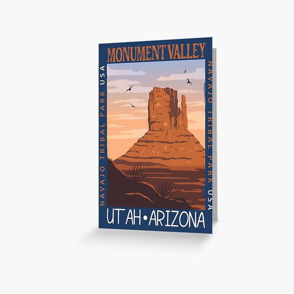 AZ Monument Valley State  Bamboo Souvenir Card - HeartSpace Cards