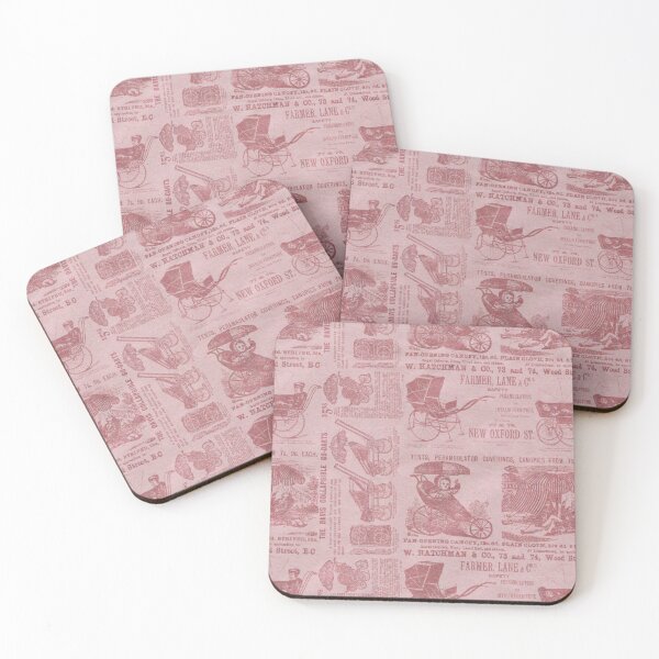 Item preview, Victorian Inspired Newsprint - Light Brown designed and sold by TotallyRetroArt.